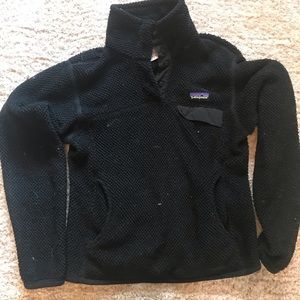 Black Patagonia  fleece pull over